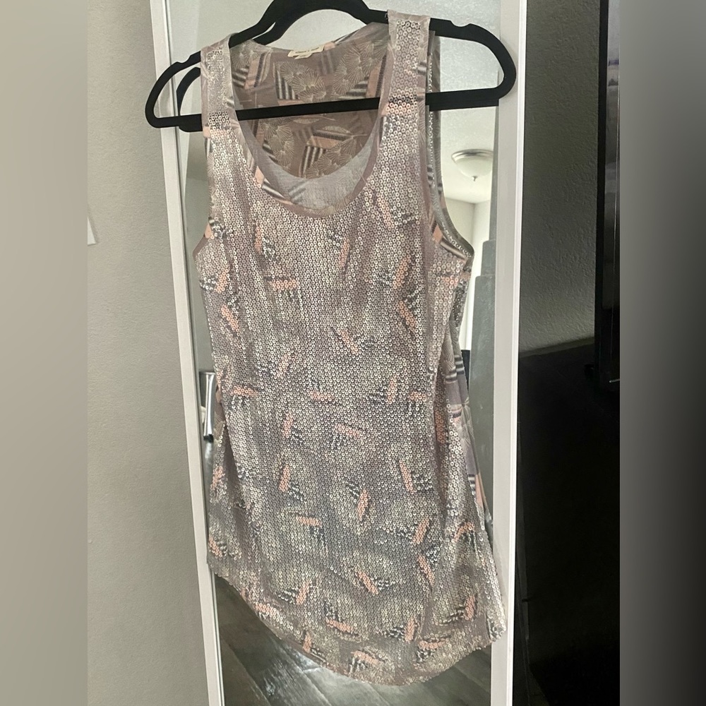 Silence+ Noise Sequin Tank Size Small